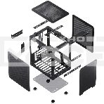 Корпус JONSBO Computer Case C6Handle black hang-in version черный, Mini-Tower, материнская плата mATX, без БП, прозрачная боковая панель, фото7
