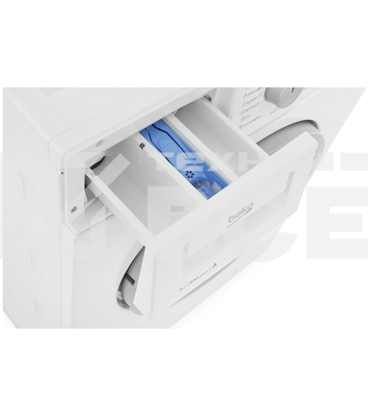 Стиральная машина Beko WRS 54P1 BSW белый, загрузка фронтальная 5 кг, 800 об/мин, класс: A-10%
