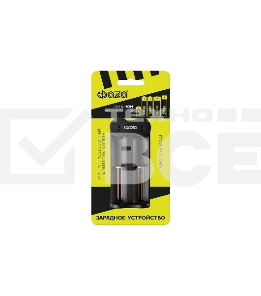 Устройство зарядное L-71USB 2х500мА Li-ion (16340/17650/18650/26650/20700 и др.) 4.2В DC USB-MicroUSB в компл. ФАZА 5032385