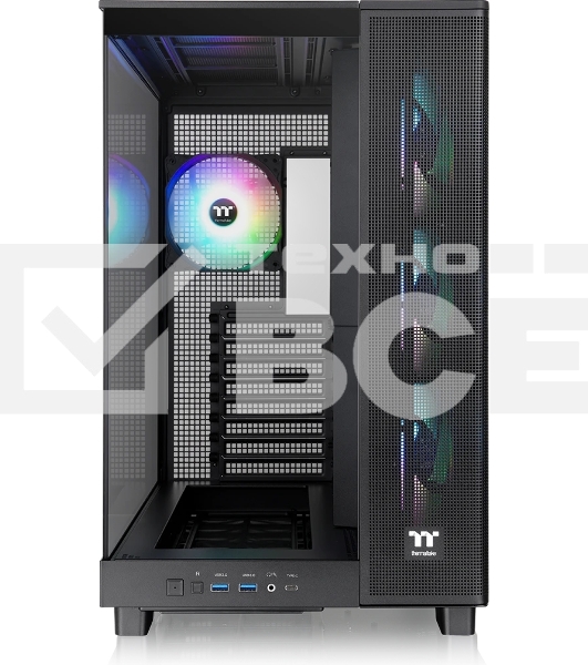 Компьютерный корпус Thermaltake View 380 XL TG ARGB черный без БП E-ATX 2x120мм 2xUSB3.0 audio bott PSU