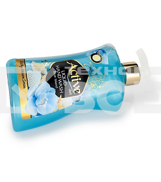 Жидкое мыло жемчужное Active 450 мл. С дозатором. Ракушка и цветок (511801640)