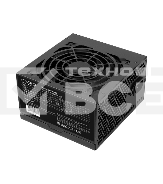 Блок питания CBR PSU-ATX400-12EC, 400Вт, 120мм, черный