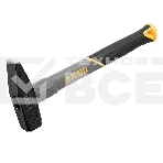 Молоток слесарный Denzel 600 г, кованый, фибергласовая рукоятка c TPR покрытием, фото 1