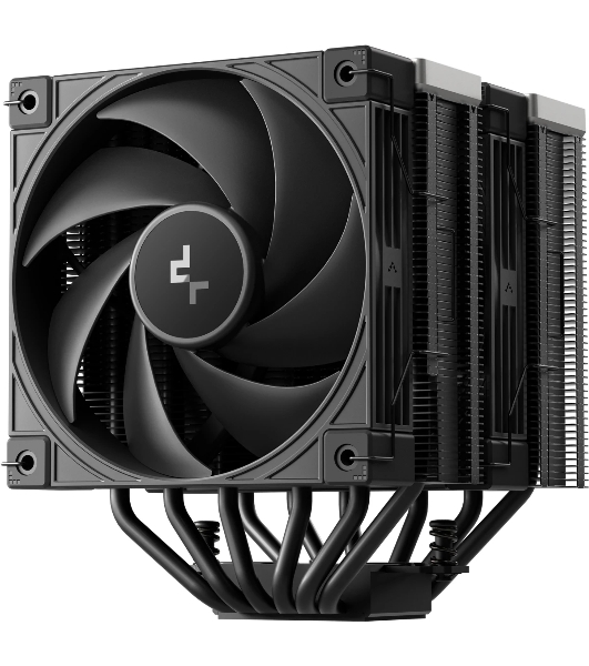 Кулер для процессора DEEPCOOL AK620 G2 DIGITAL NYX LGA1851/1700/1200/115X/AM5/AM4 (8шт/кор, TDP 260W, PWM, DUAL Fan 120мм, 6 тепл. трубок, Copper Base, черный) RET (R-AK620G2-BKNNMN-GJD-1)