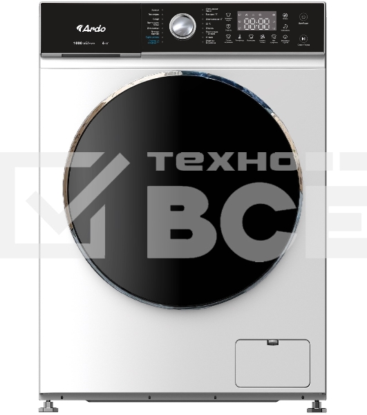 Стиральная машина ARDO WTH61044W2 белый, загрузка фронтальная 6 кг, 1000 об/мин, класс: А+++