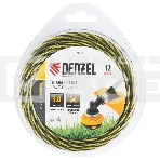 Леска для триммера Denzel двухкомпонентная витая квадратная, 3,0мм х 12м, блистер SkyCutter, фото3