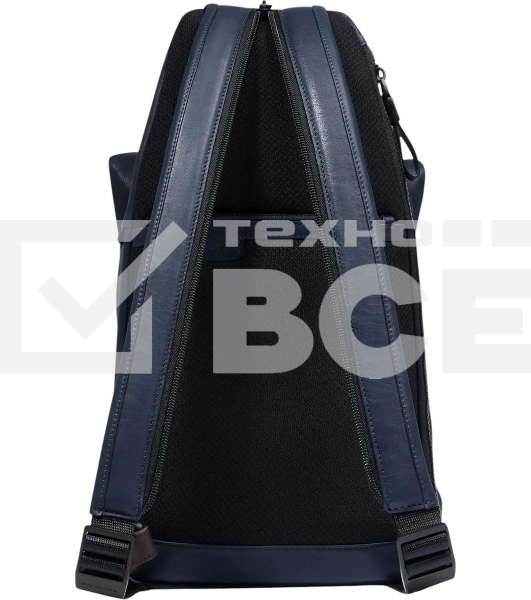 Рюкзак слинг Piquadro Harper CA6784AP/BLUTM синий/коричневый кожа