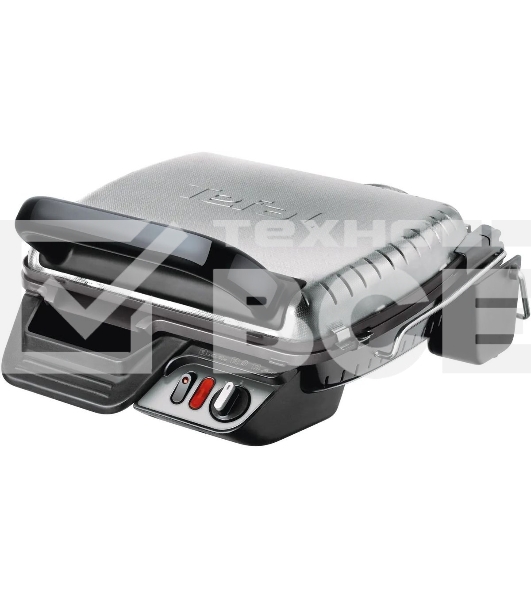 Гриль электрический Tefal GC306012 2000Вт серебристый