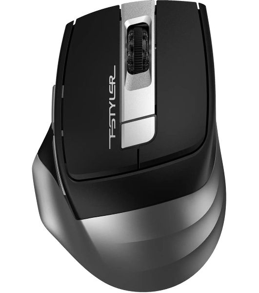 Мышь беспроводная A4Tech Fstyler FB35 серый, 2000 dpi, радиоканал, Bluetooth, USB, кнопки - 6