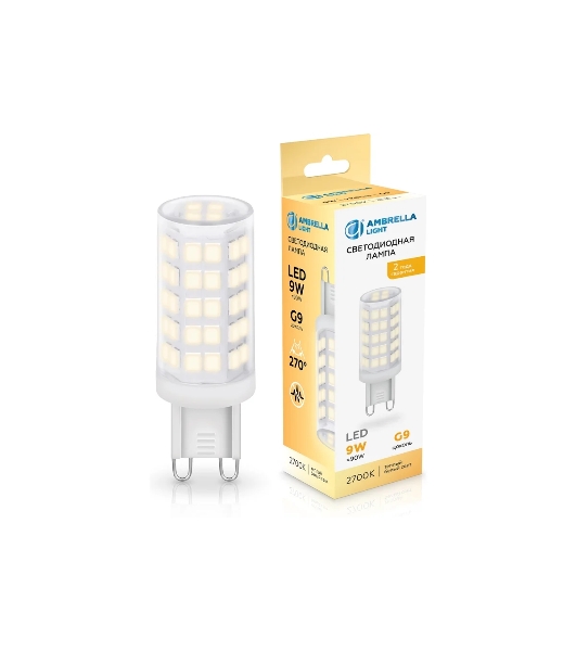 Лампа светодиодная Ambrella light 100903 LED G9 9W 2700K 220-240V
