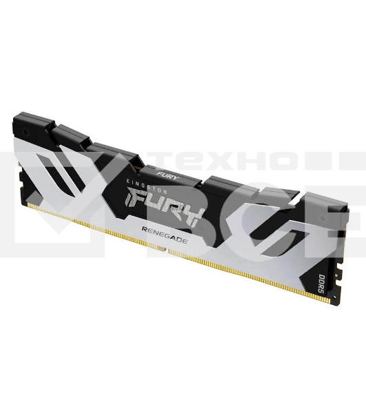 Оперативная память Kingston Fury Renegade, DDR5, 16GB (1x16GB), 8000MHz, CL38, с радиаторами, серебристый/черный