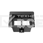Прямоугольный металлический корпус Wize Pro [WRTS-06BOX-B] для модульной системы врезного лючка в стол с убирающейся крышкой для установки до 6 модулей-вставок, преустановленная рамка, черный, фото3