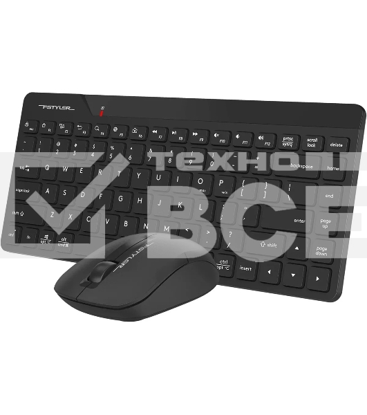 Клавиатура + мышь A4Tech Fstyler FG2200 Air2 клав:черный мышь:черный USB беспроводная slim