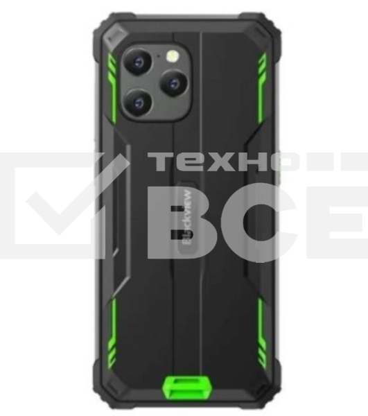 Смартфон Blackview BV8900 Pro, 8/256Gb, черный/зеленый