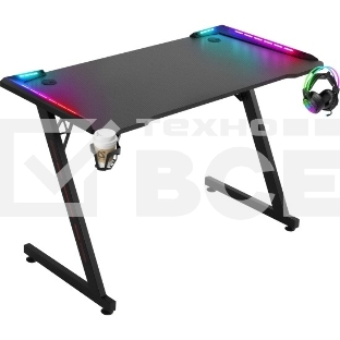 Стол игровой Defender Jupiter RGB,подвес кружки+гарн., черн._5