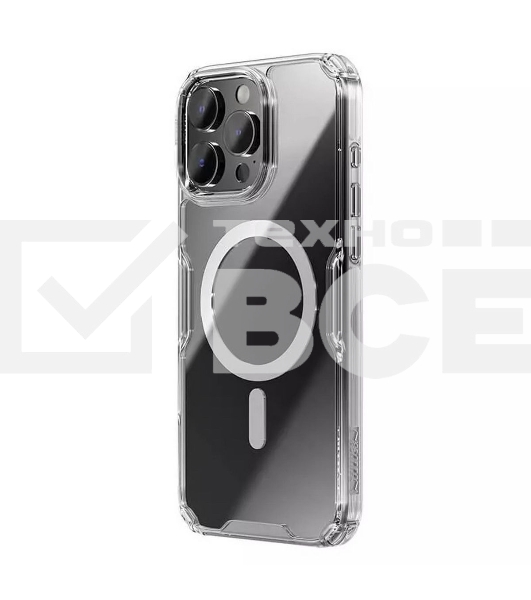 Чехол Nature TPU Pro Magnetic Case, белый, (AP IP16 Pro)