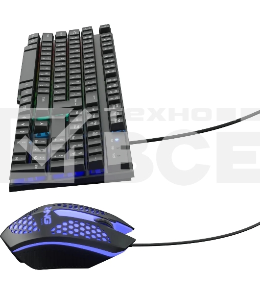 Клавиатура + мышь Оклик GMNG 400GMK клав:черный мышь:черный USB