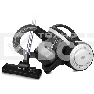 Пылесос Vitek 8142-VT-01 черный/белый, 200/1500 Вт, уборка сухая, пылесборник циклонный фильтр, 1.8 л