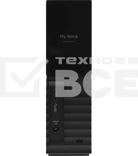 Накопитель на жестком магнитном диске WD Внешний жёсткий диск WD My Book (New) WDBBGB0060HBK-EESN 6ТБ 3,5