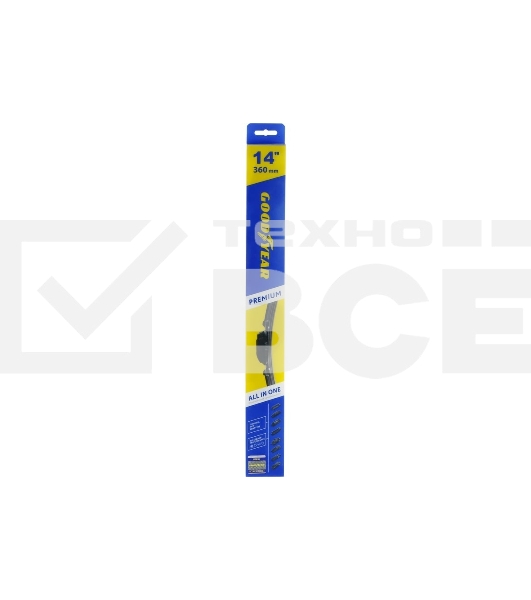 Щетка стеклоочистителя GOODYEAR GY000434 PREMIUM 14''/36см бескаркасная