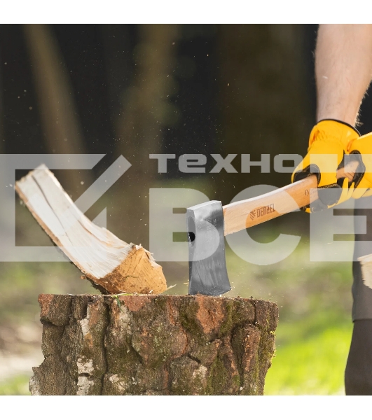 Топор кованый Denzel 900 г, американский тип, буковая рукоятка, 430мм, EFP