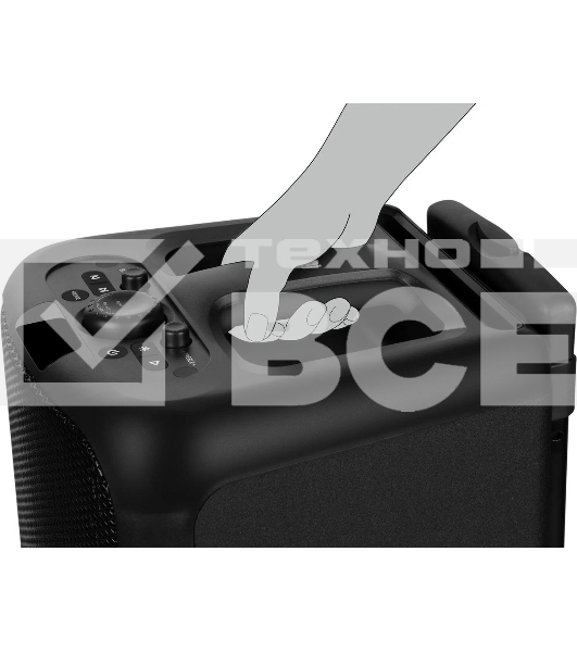 Колонка портативная Sven АС PS-1000 черный 160W 1.0 BT/3.5Jack 8000mAh (SV-022686)