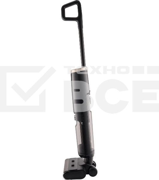 Пылесос вертикальный моющий Vitek VT-FW15PLUS черный, питание от аккумулятора, 120 Вт, уборка влажная/сбор жидкости/сухая, пылесборник 0.55 л