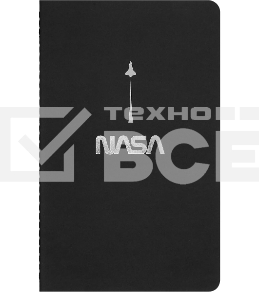 Блокнот Moleskine CAHIER NASA-INSPIRED SKCAHLP7063S2 Large 130х210 мм 120 стр. нелинованный мягкая обложка серебристый/черный Moon (2 шт)