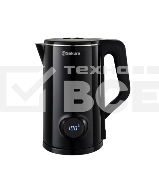 Чайник Sakura SA-2190DBK (1.8) LCD дисплей, черый