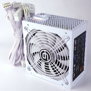 Блок питания Ginzzu MC800 14CM 80+Bronze Белый