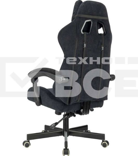 Кресло A4Tech Bloody GC-560 черный, ткань, 150 кг, подголовник, регулируемые подлокотники, механизм качания