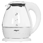 Электрочайник ATLANTA ATH-2460 белый, 1.5 л, 2200 Вт, скрытый нагревательный элемент, фото 1