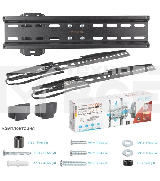 Кронштейн для телевизора Arm Media LCD-413 черный 26