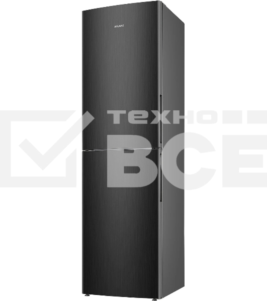 Холодильник Atlant ХМ-4625-151 черный металлик двухкамерный 205/159л морозилка снизу, капельная система