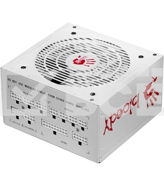 Блок питания Bloody BD-PS750G, 750Вт, 80 PLUS Gold, 120мм, белый