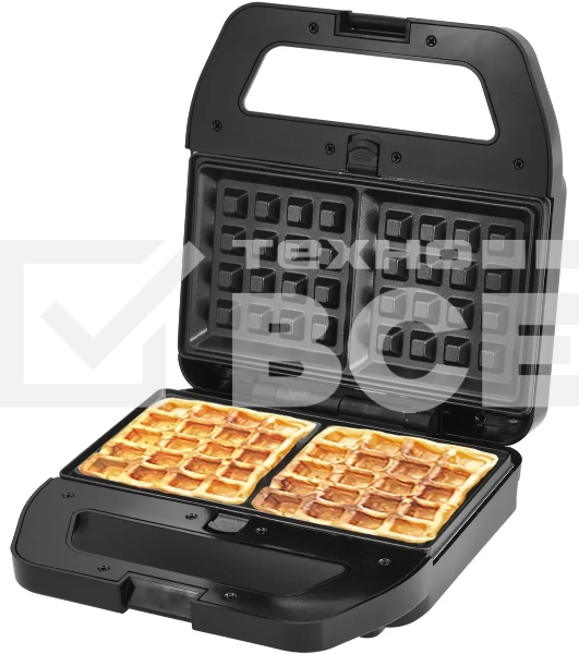 Вафельница Vitek VT-2626 850Вт черный/серебристый