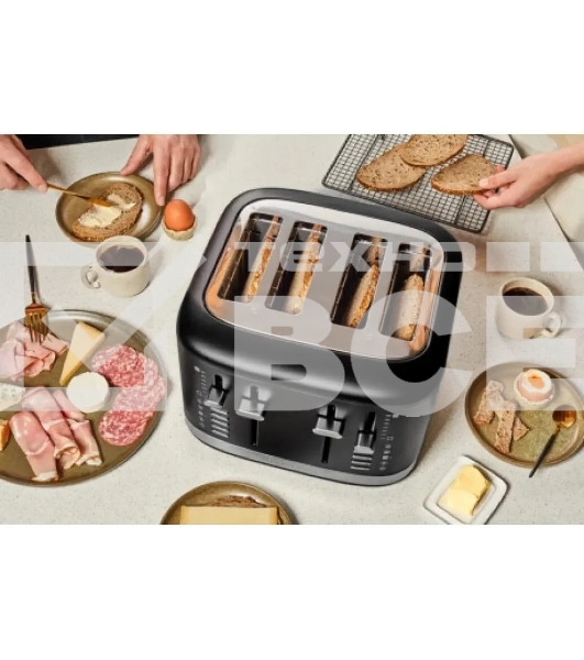 Тостер KitchenAid 5KMT4109EBM на 4 тоста, 1960 Вт, матовый черный