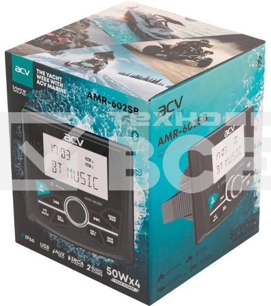 Автомагнитола ACV MARINE AMR-602SB 4x50Вт v5.0 USB 2.0 AUX 3