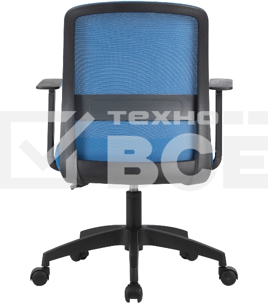 Кресло компьютерное Cactus CS-MC333-BL темно-синий, сиденье темно-синий, сетка/ткань, низк.спин. крестов. пластик, пластик черный