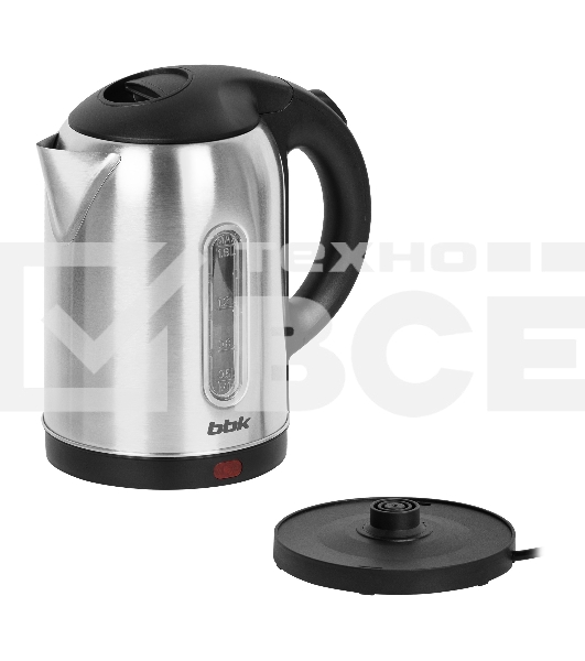 Чайник электрический BBK EK1815S черный/нержавеющая сталь