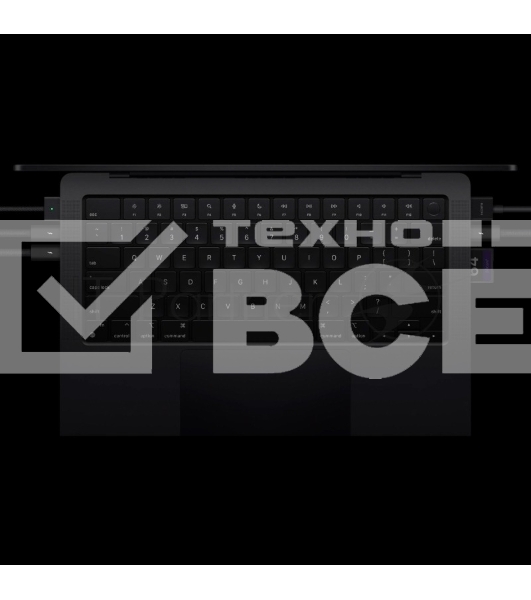 Ноутбук 14-inch MacBook Pro: Apple M4 Pro 12-core CPU, 16-core GPU/24Gb/512Gb SSD - Space Black/RU