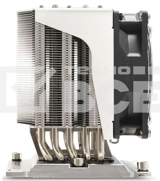 Кулер для процессора ExeGate ESNK-P0070APS4.PWM.4U.3647.Cu серебристый, 92 мм, алюминий/медь, 3800 об/мин, 44 дБ, 4 pin, 205 Вт, 125.5 мм