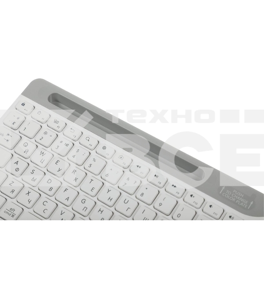 Клавиатура проводная A4Tech Fstyler FK25, USB, белый/серый