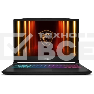 Ноутбук MSI Katana 15 HX B14WFK-617XRU Intel Core i7-14650HX/16Gb/SSD 1Tb/RTX 5060 8Gb/15.6'/IPS/FHD/1920x1080/144Hz/NoOS/черный (9S7-1587C1-617)