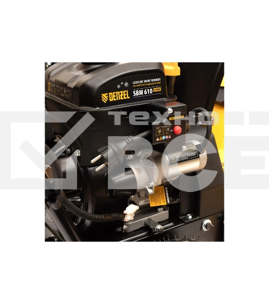 Бензиновая снегоуборочная машина Denzel SBM 610S PRO, 212cc, эл.старт, фара, обогрев