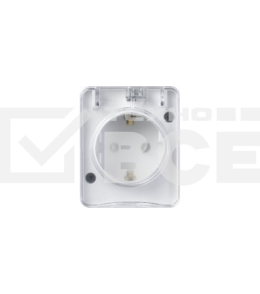 Розетка 1-м ОП AtlasDesign Profi54 16А IP54 250В с заземл. защ. шторки белый SchE ATN540145