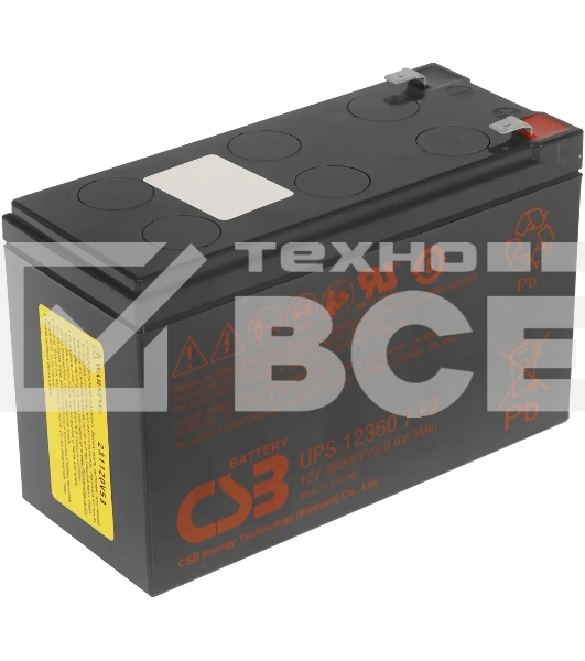Батарея для ИБП CSB UPS123607 (12V 7.5Ah) F2