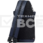 Рюкзак слинг Piquadro Harper CA6784AP/BLUTM синий/коричневый кожа, фото4