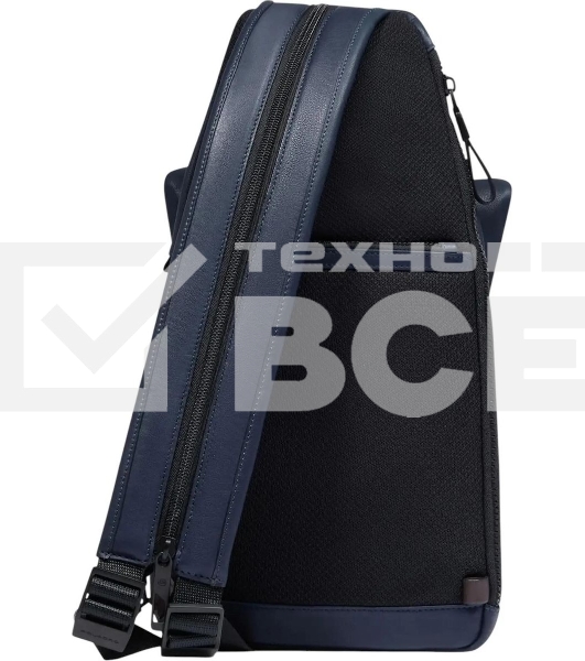 Рюкзак слинг Piquadro Harper CA6784AP/BLUTM синий/коричневый кожа