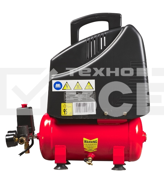 Компрессор поршневой Fubag Wood Master Kit безмасляный 180 л/мин, 6 л, 1100 Вт, красный/черный